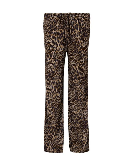 Nili Lotan Brown Elastic Waist Casual Pants