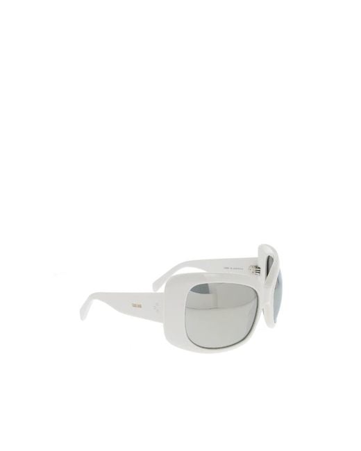 Céline White Logo Sunglasses