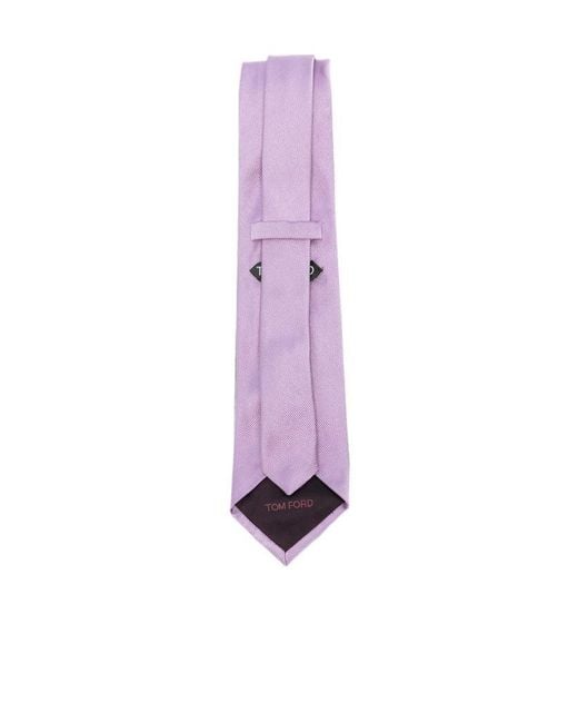 Tom Ford Purple Textured Tie for men