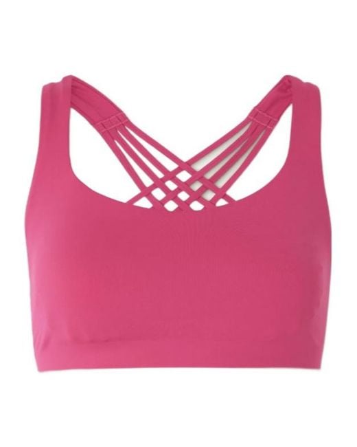 lululemon athletica Pink Yoga Sports Bra