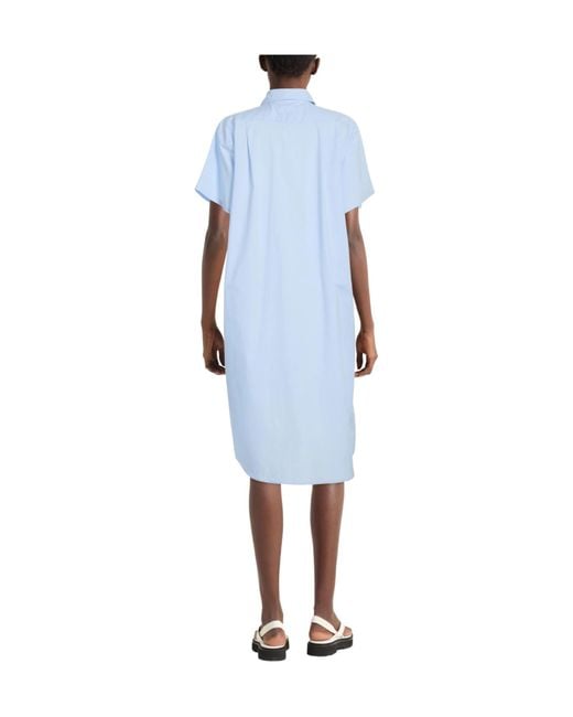 MM6 by Maison Margiela Blue Shirt Dresses