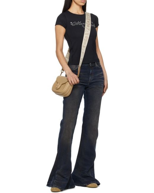 Marc Jacobs Natural The Covered J Marc Saddle Bag