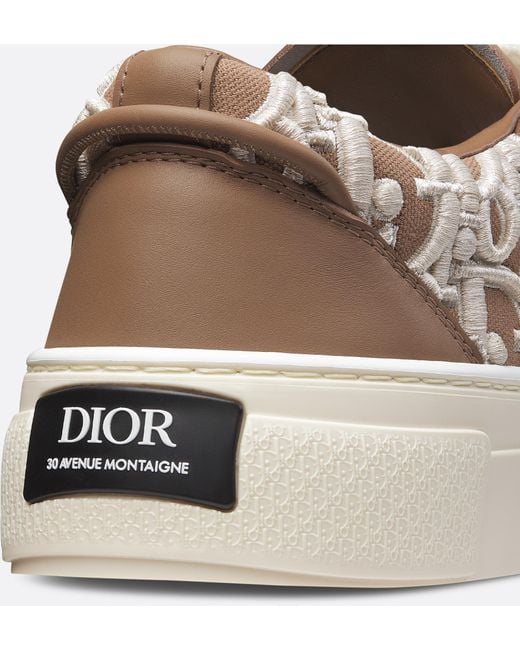 Dior Brown Homme B33 Spin Sneakers for men