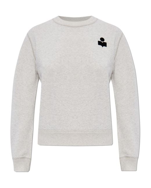 Isabel Marant White Isabel Marant Étoile Logo Printed Sweatshirt