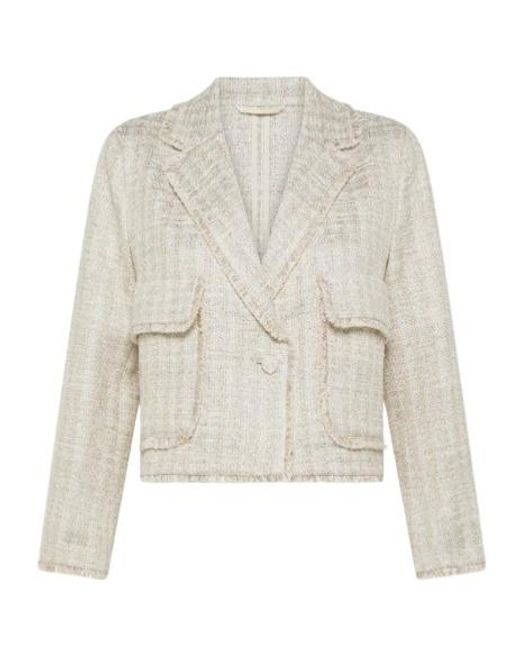 Seventy White Tweed Jacket
