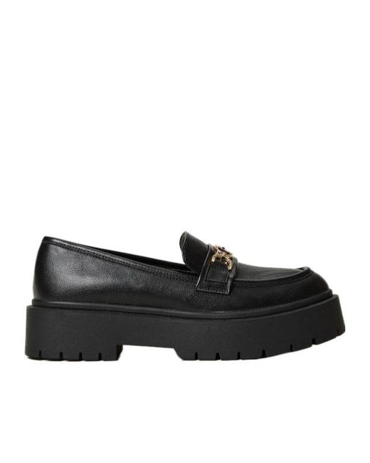 Twinset Black Oval T Loafers
