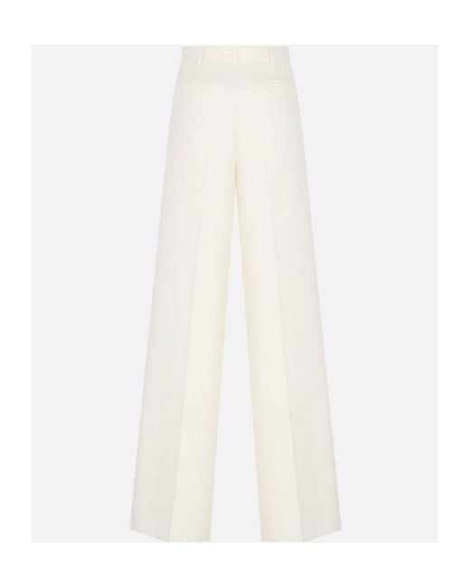 Dior White Flared Pants