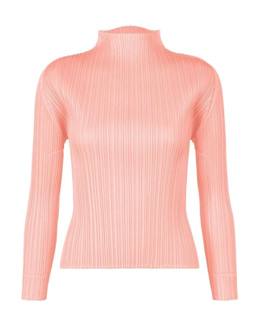 Pleats Please Issey Miyake Pink Pleats Please Issey Miyake Monthly Colors March Shirt