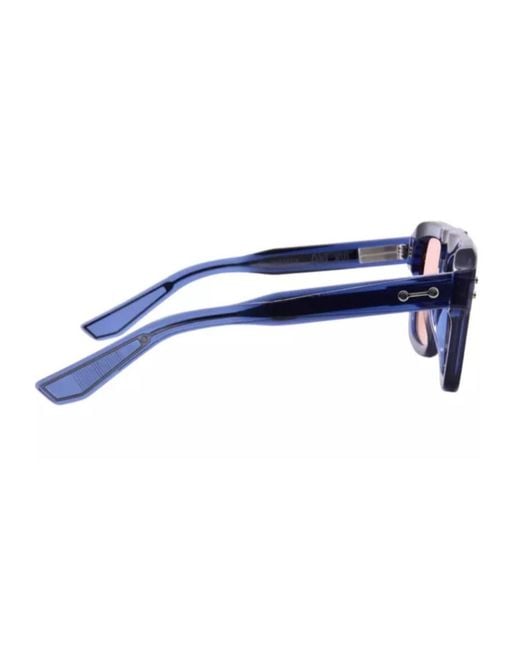 Akoni White Square-Frame Sunglasses for men
