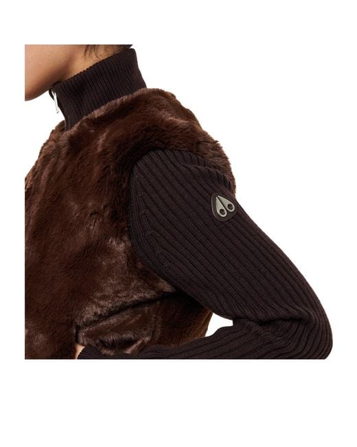 Moose Knuckles Brown Simple Knitted Sweater