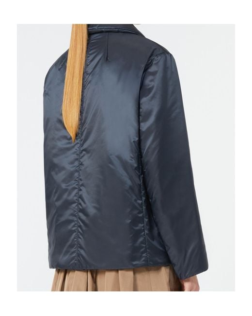 Max Mara Blue The Cube Camelia Double-Breasted Coat