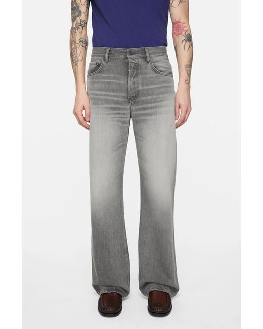 Acne Gray Belt Loop Jeans for men