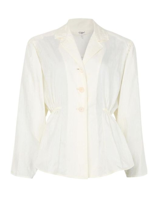 Chloé White Long-Sleeved Shirt