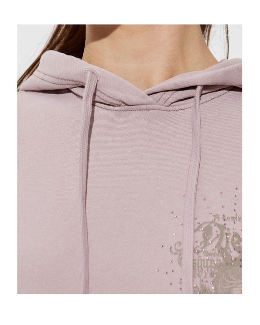 DIESEL Pink Drawstring Graphic-Print Hoodie