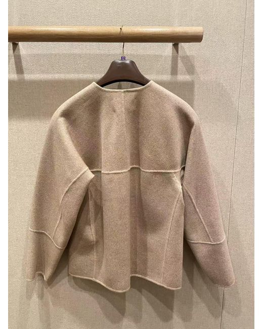 Loro Piana Natural Round-Collar Casual Jacket