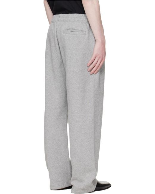 Entire studios White Straight-Leg Elastic Waistband Sweatpants for men