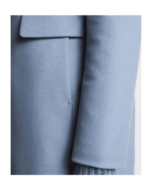 Fay Blue Toggle Wool-Blend Coat