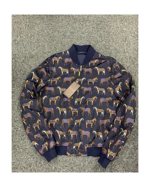 Gucci Blue Logo Casual Jacket for men