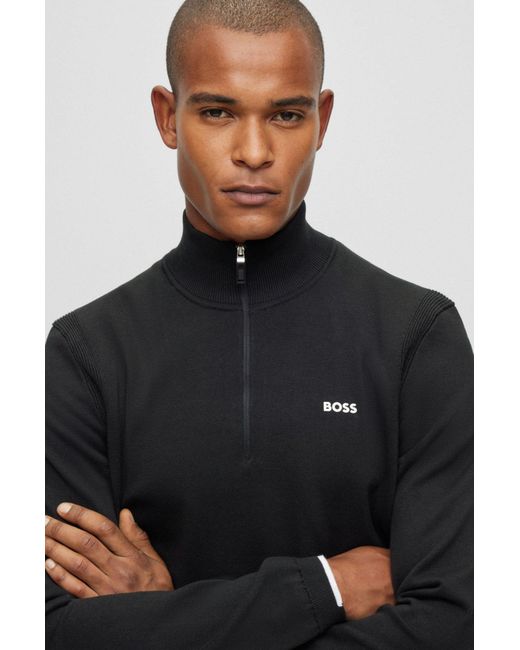 Boss Black Boss Half-Neck Knitted Jumper for men