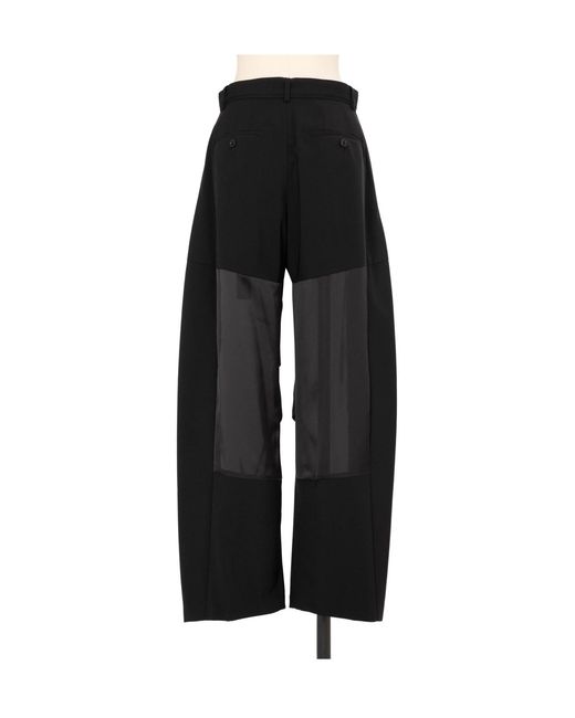 Sacai Black Belted Wide Leg Pants