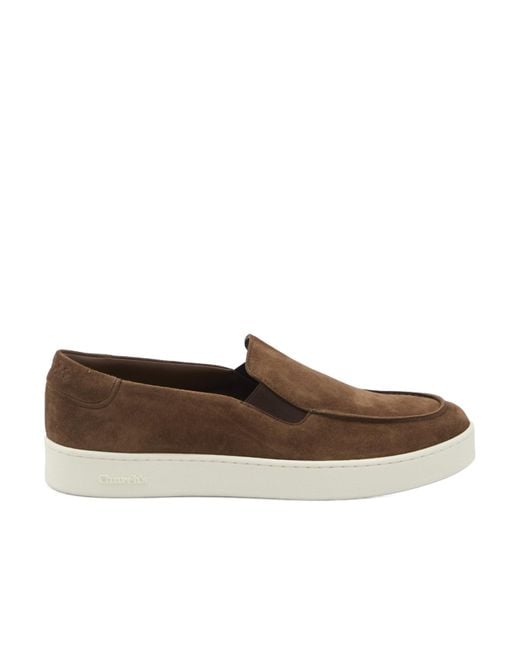 Church's Brown Round Head Loafer Shoes for men