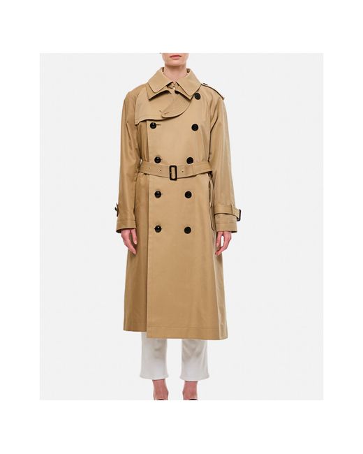 Sacai Metallic Double Breasted Trench Coat