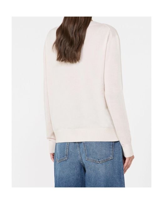Weekend by Maxmara White Talamo V-Neck Sweater
