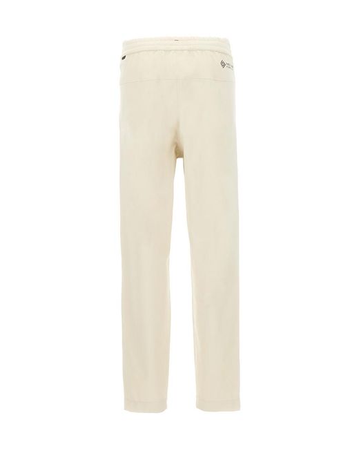 Moncler Natural Belt-Loop Casual Pants