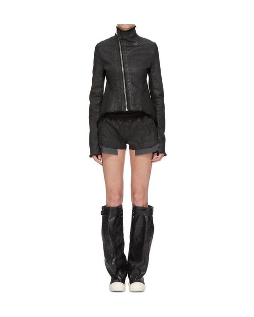 Rick Owens Black Long-Sleeved Jacket