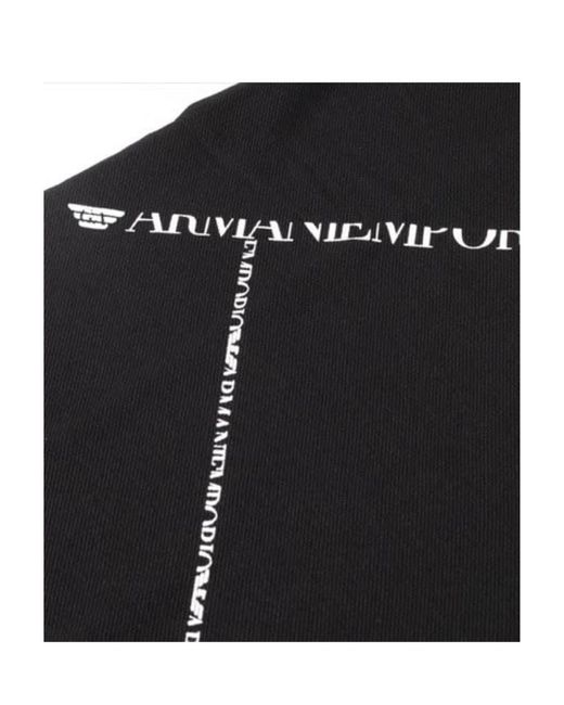 Emporio Armani Black Logo Details Polo Shirt for men