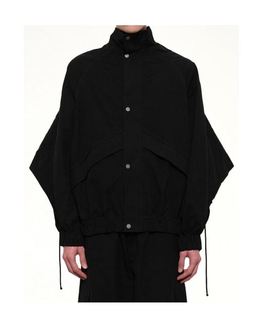 Egonlab Black Fold-Back Casual Jacket for men