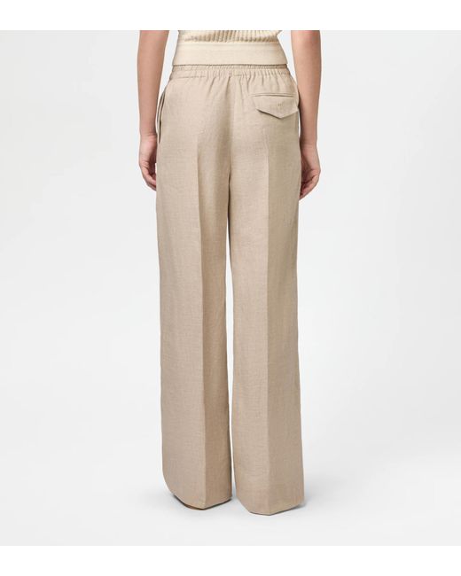 Tod's Natural Elasticated Tailored Trousers