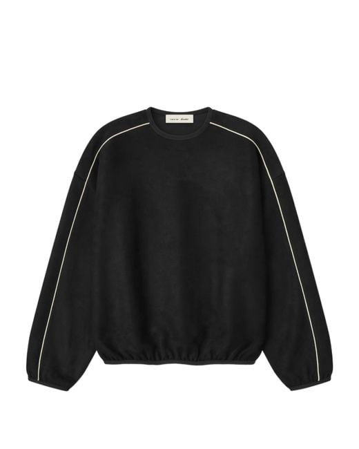 Fear Of God Black Suede Fleece Signature Modern Sweater for men