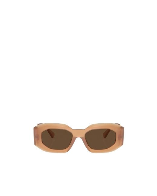 Versace Green Geometric Frame Sunglasses for men