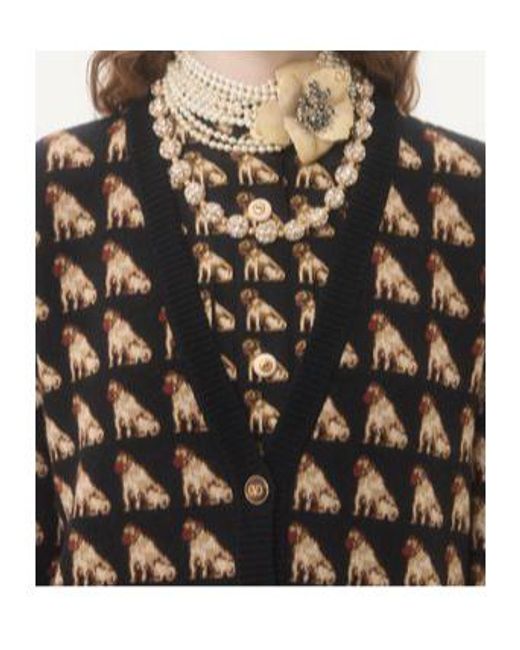 Valentino Black Wool Cardigan