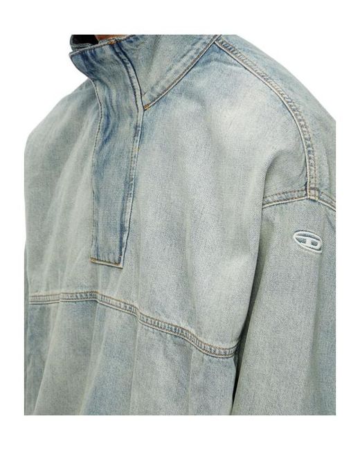 DIESEL Blue D-Flow Sweatshirt for men