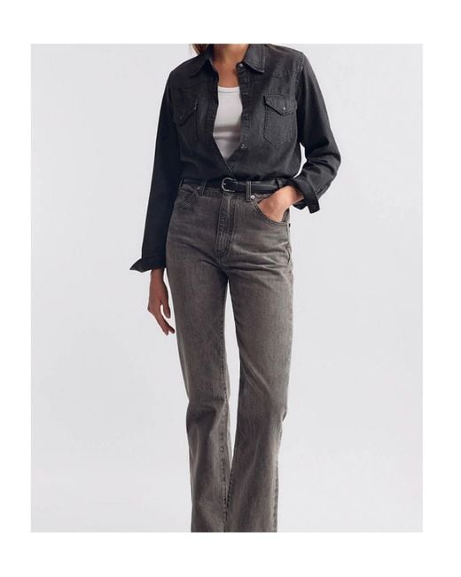 Nili Lotan Black Long-Sleeve Button-Up Shirt