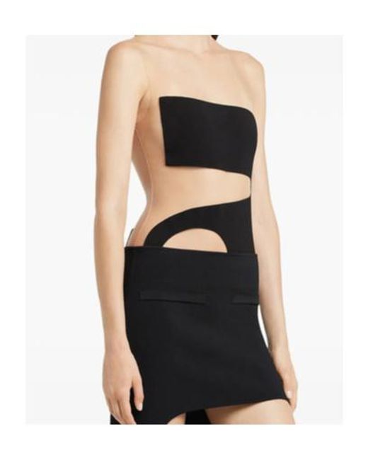 Courreges Black Courrèges Cut-Out Detailed Bodysuit