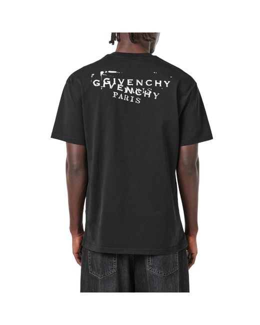 Givenchy Black Printed T-Shirt for men