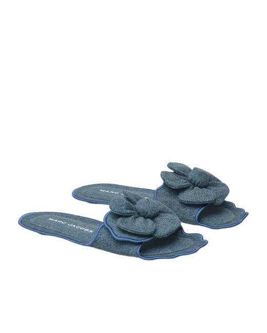 Marc Jacobs Blue The Denim Daisy Sandal