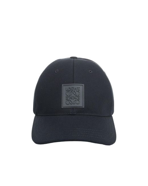 Loewe Blue Logo Embroidered Cap for men