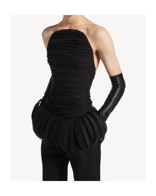 Balenciaga Black Fitted Bustier Top