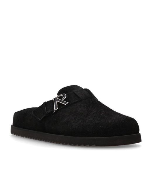 Represent Black Round Head Slippers for men