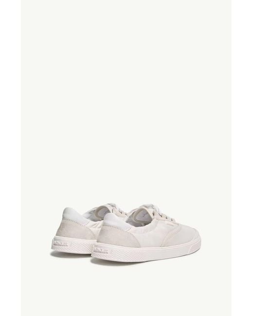 Moncler White Vera Leisure Lace-Up Low-Top Sneakers for men