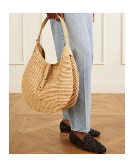 Polo Ralph Lauren White Woven Shoulder Bag