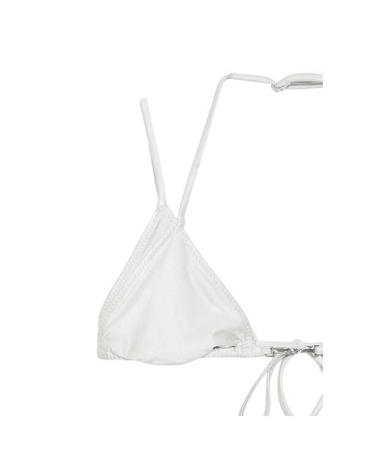 Frankie's Bikinis White X Jennie Mabel Bikini Top