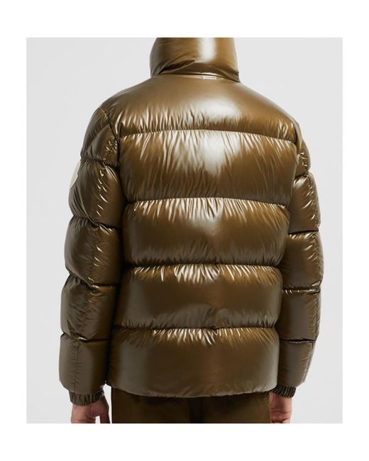 Moncler Green High Neck Padded Jacket for men