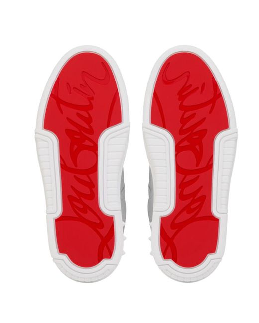 Christian Louboutin White Astroloubi Fun Strass Low-Top Sneakers for men