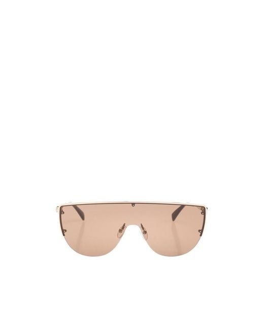 McQueen Pink Eyewear Skull Detailed Sunglasses for men