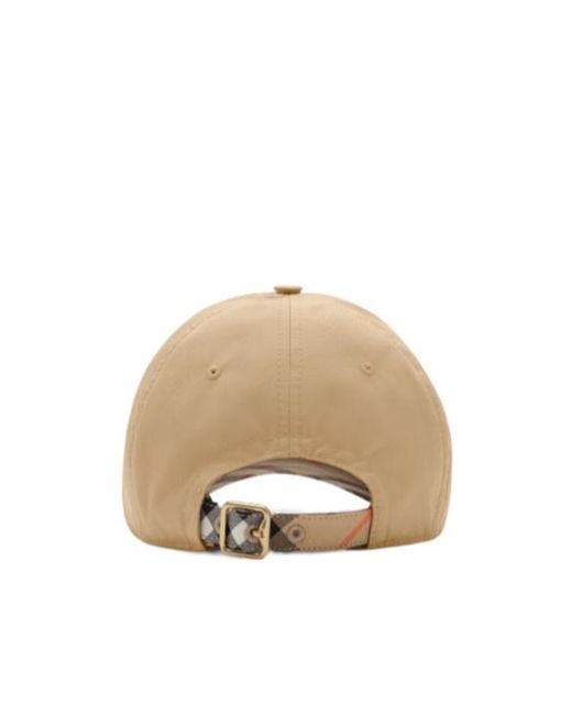 Burberry Natural Gabardine Baseball Cap